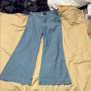 Polo by Ralph Lauren Kids Blue Denim Flared Bottoms